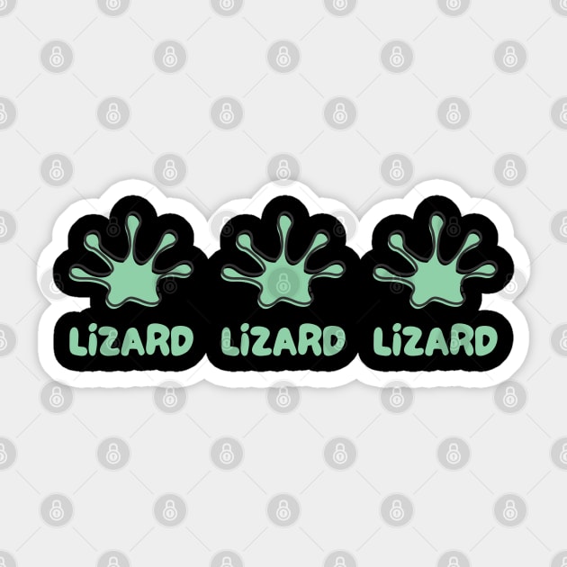 Lizard-Lizard-Lizard-Meme Sticker by Creatifly Graphic Tees